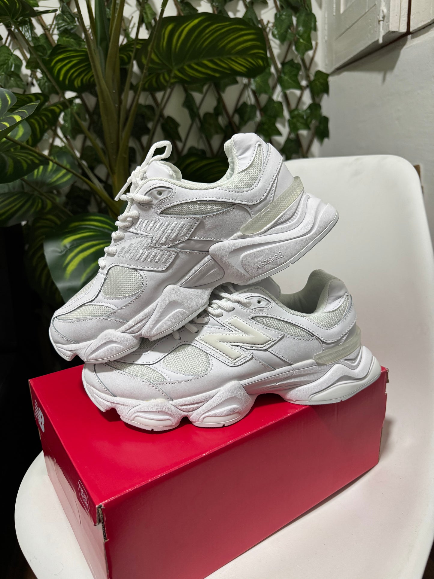 New Balance 9060 Triple White