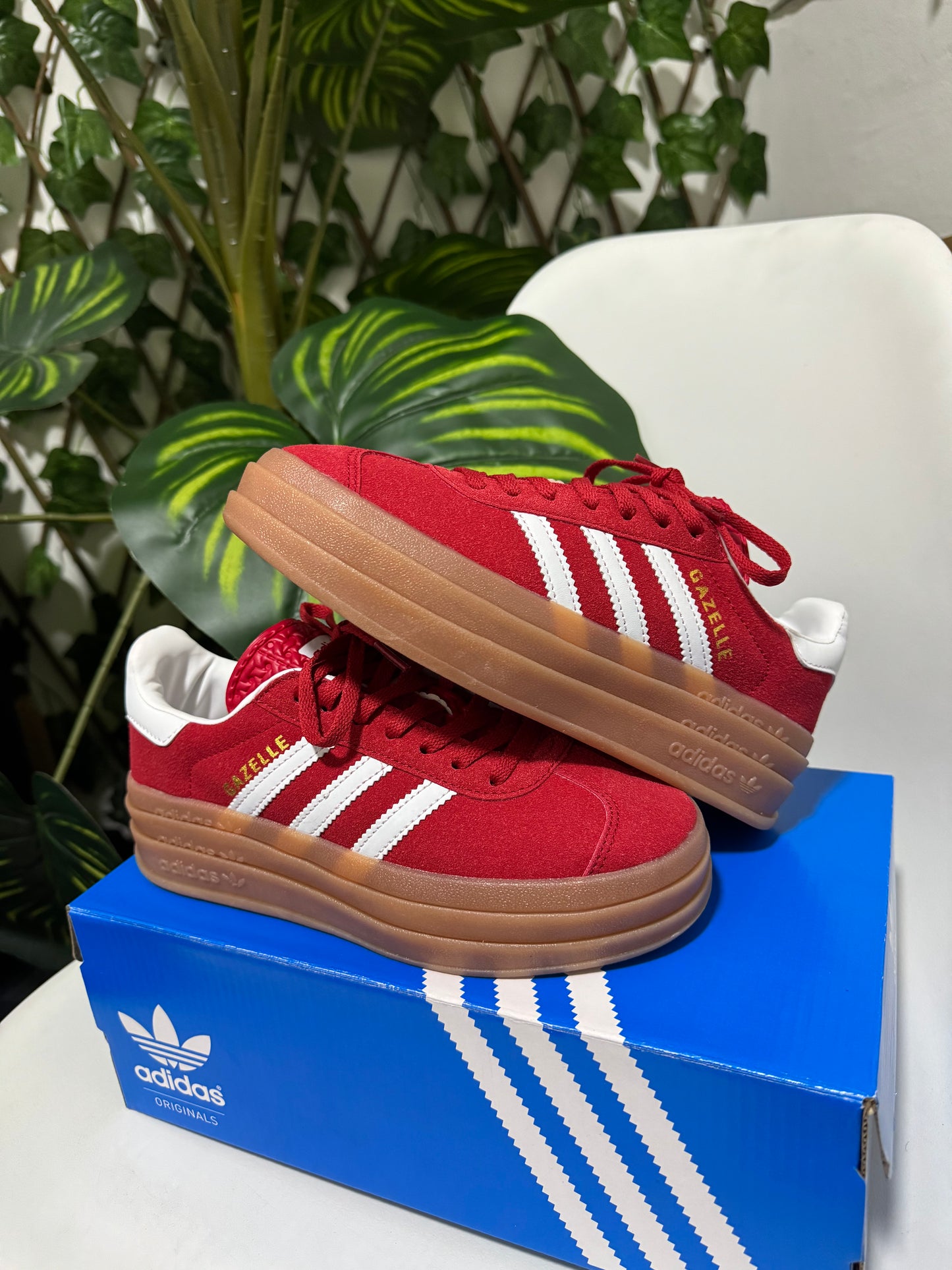 Adidas Gazelle Plataforma Roja