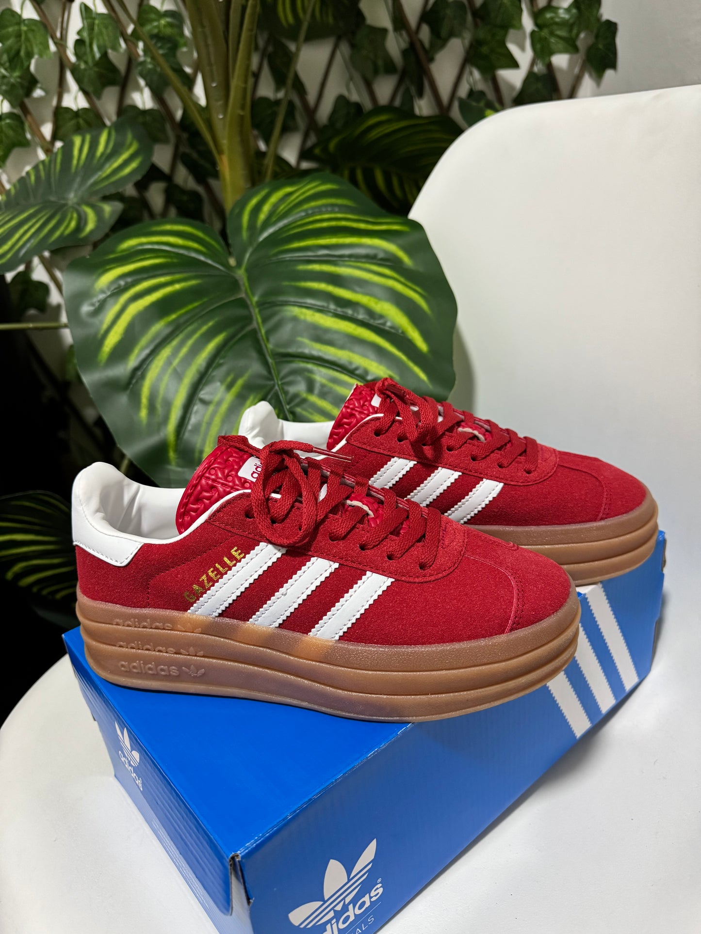 Adidas Gazelle Plataforma Roja