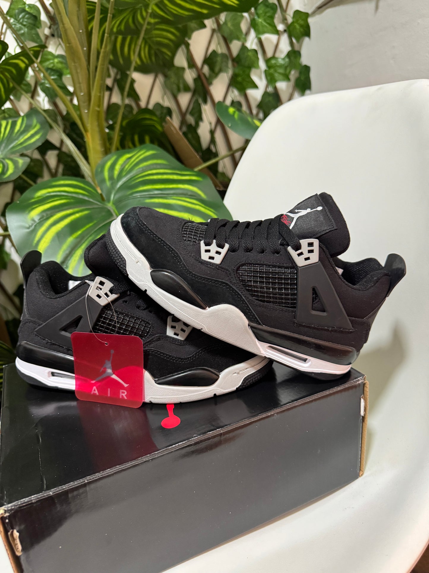 Air Jordan 4 Black Canvas