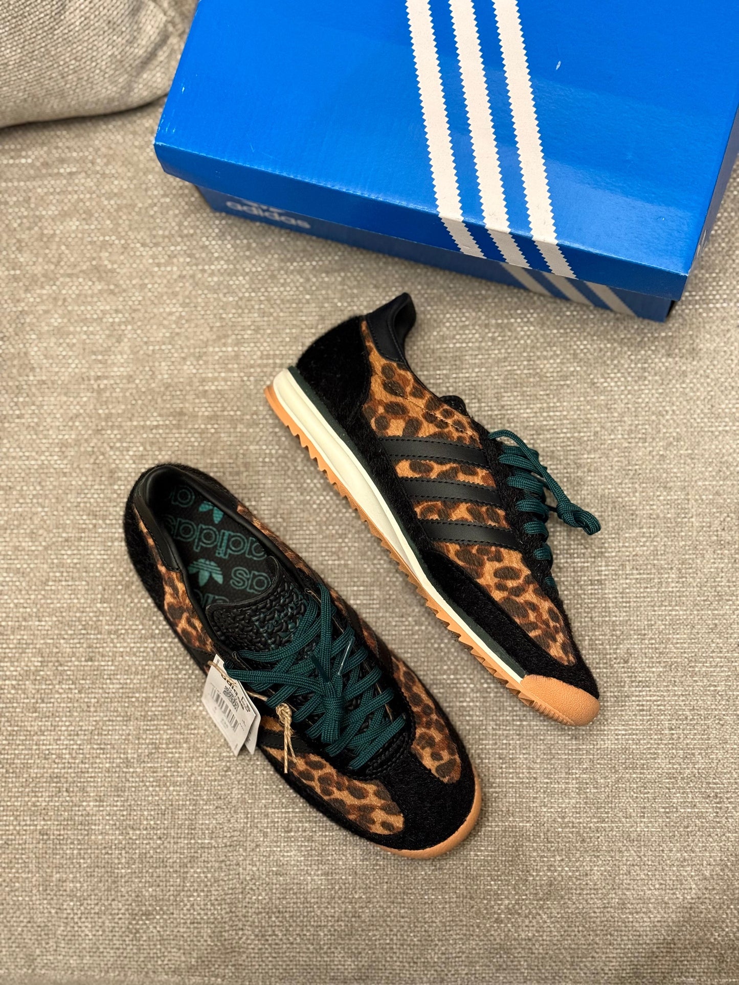Adidas SL 72 “Leopard Print Collegiate Green”