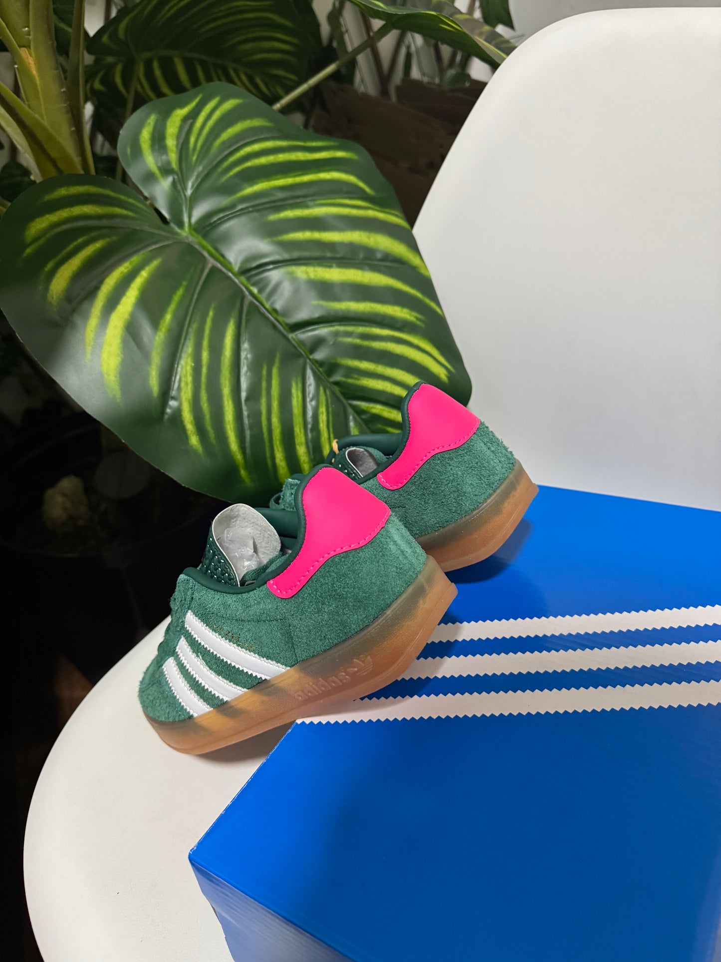 Adidas Gazelle Indoor Collegiate Green Lucid Pink