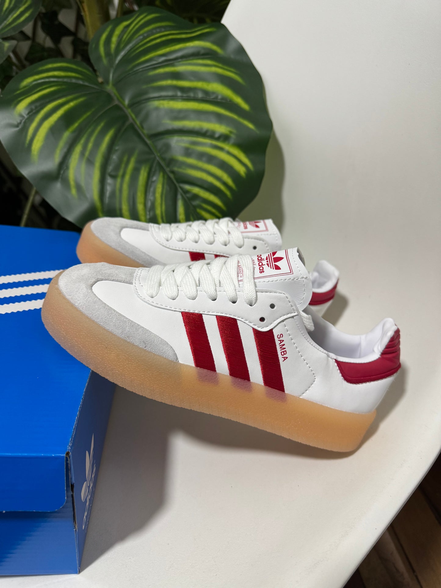 Adidas Samba XLG Blanca/Roja