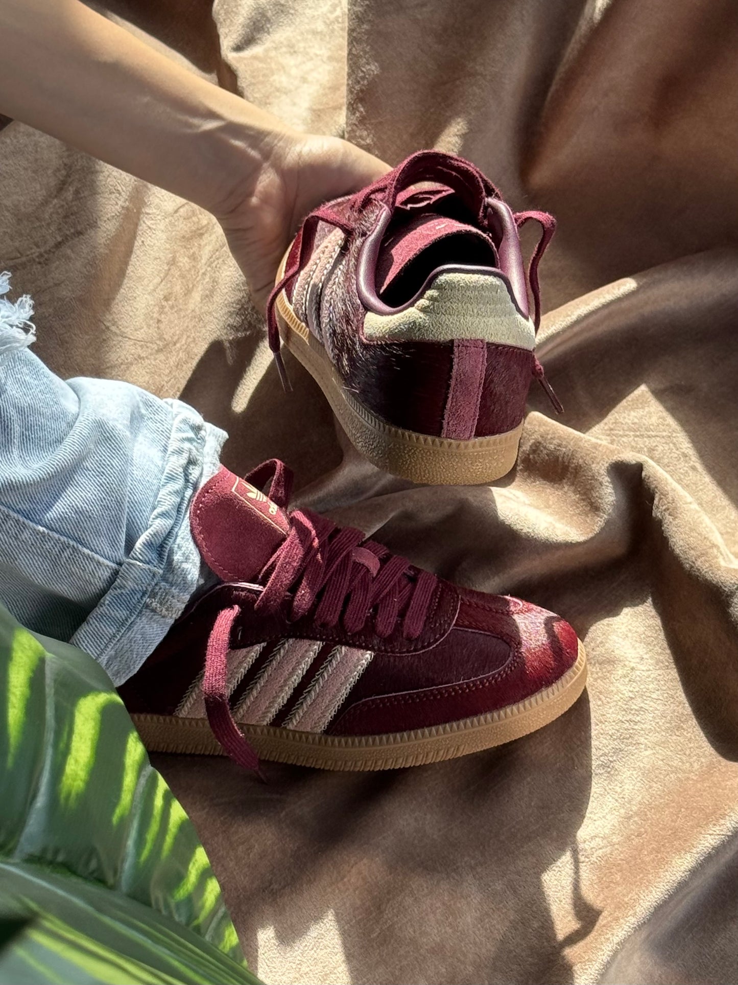 Adidas Samba OG “Maroon Sand Strata Pony”