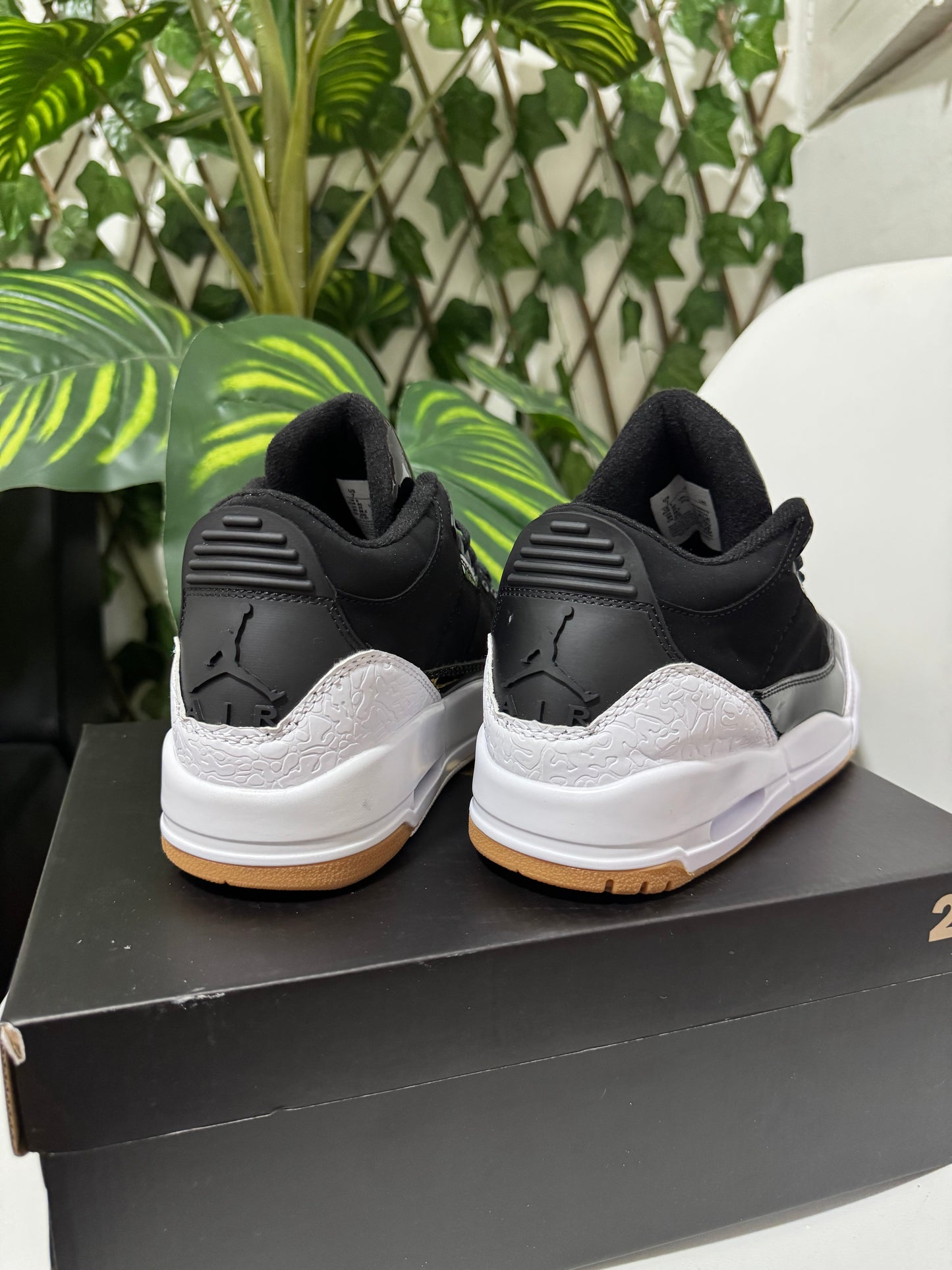 Air Jordan Retro 3 Black White Gum