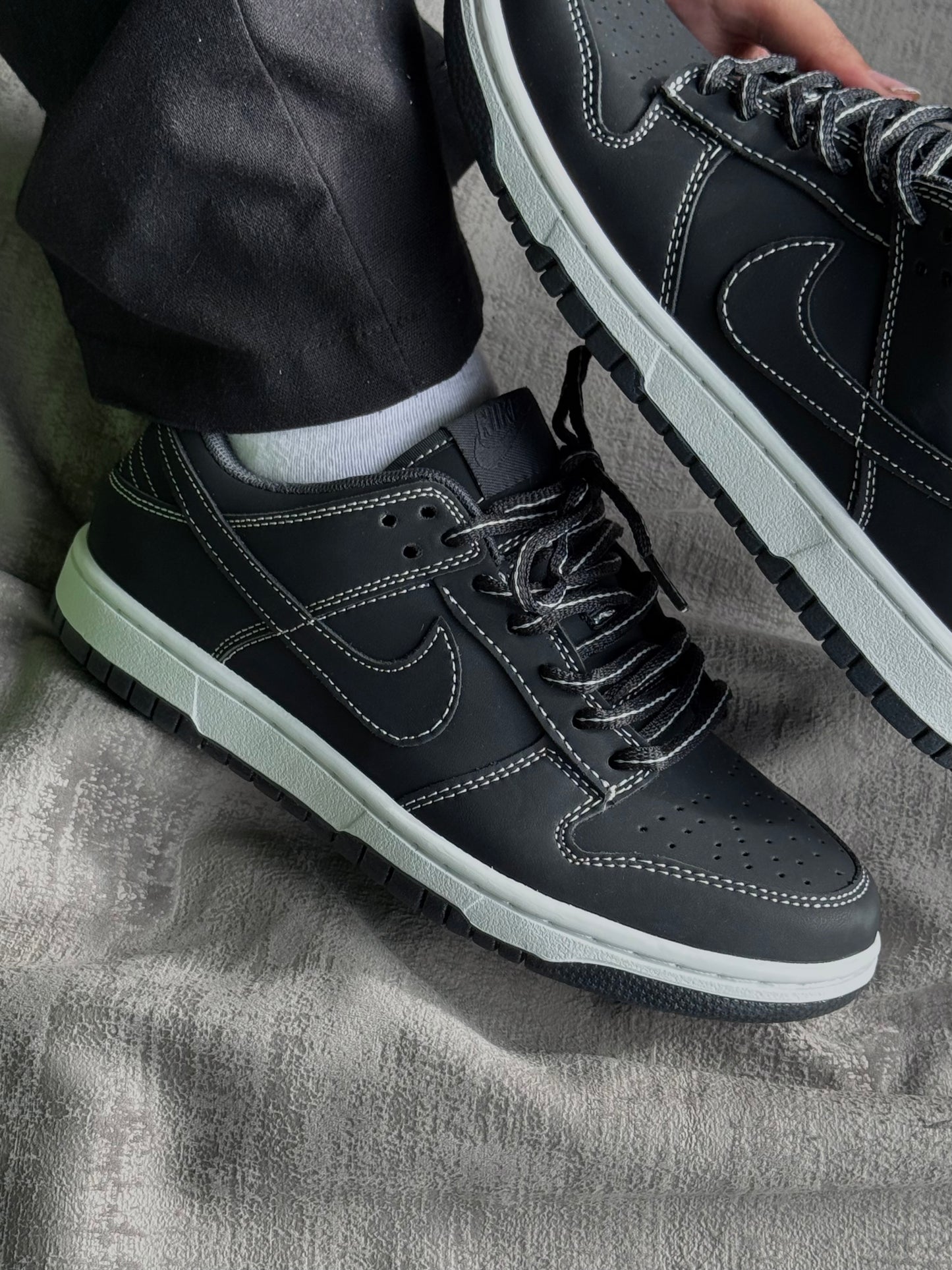 Nike SB Dunk Low “Black Contrast Stitch”