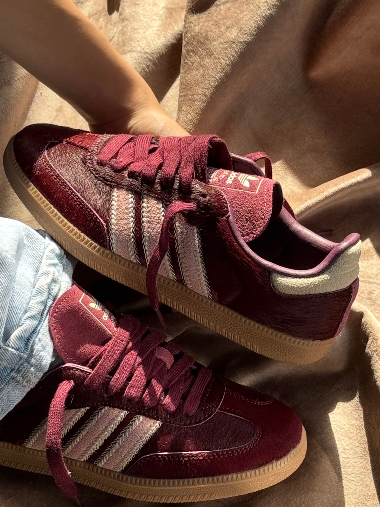 Adidas Samba OG “Maroon Sand Strata Pony”