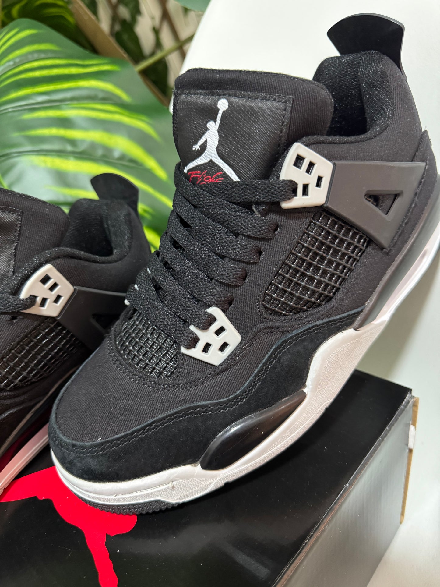 Air Jordan 4 Black Canvas