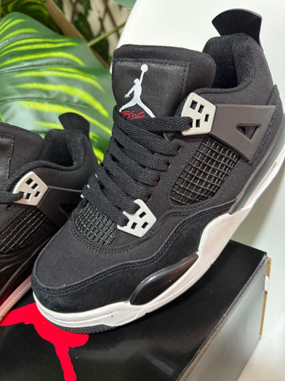 Air Jordan 4 Black Canvas