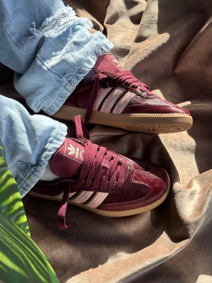 Adidas Samba OG “Maroon Sand Strata Pony”