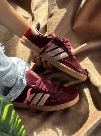 Adidas Samba OG “Maroon Sand Strata Pony”