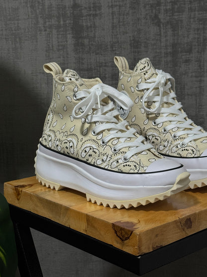 Converse Run Star “Hike Hi Paisley Beige”