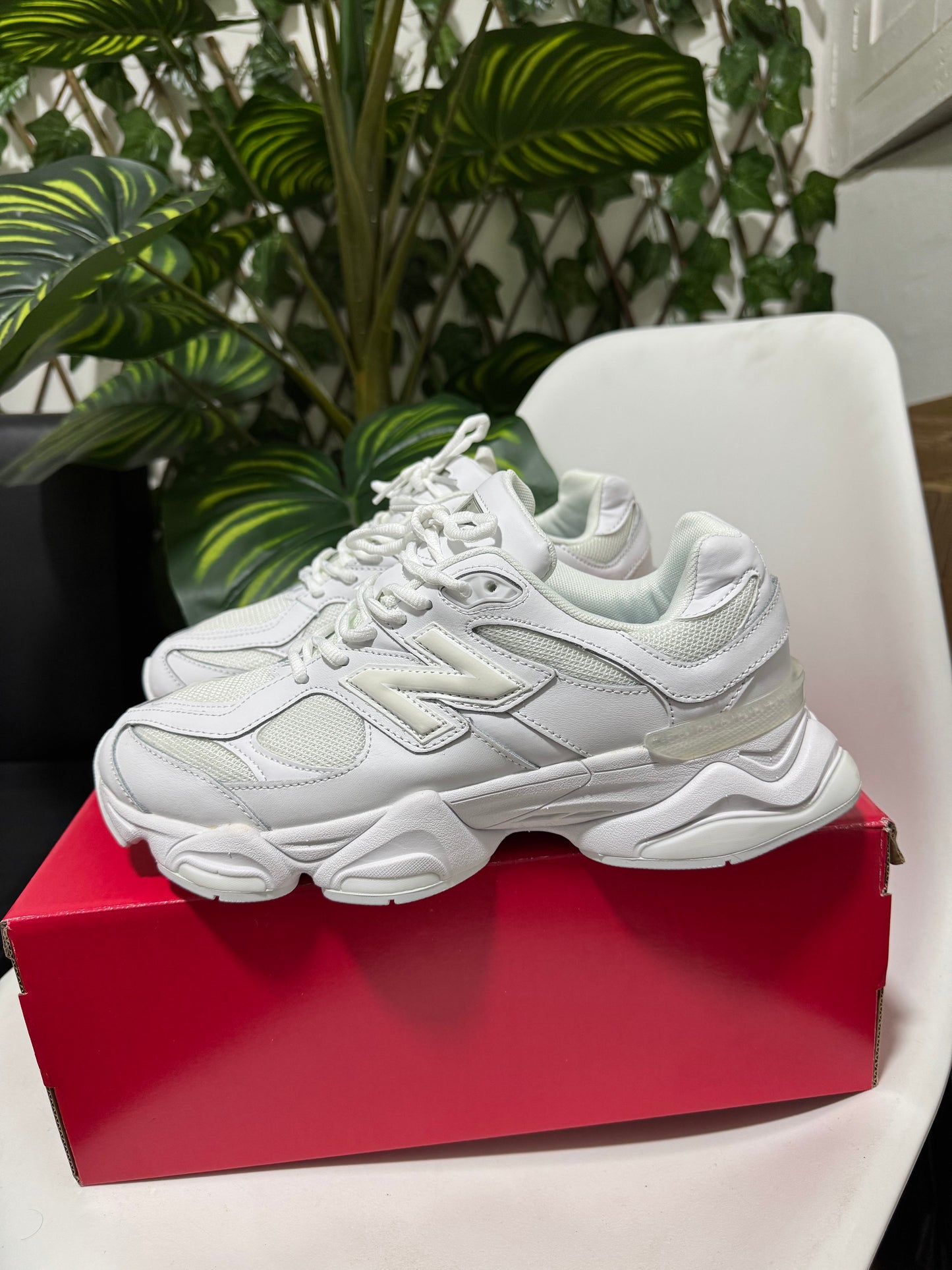 New Balance 9060 Triple White