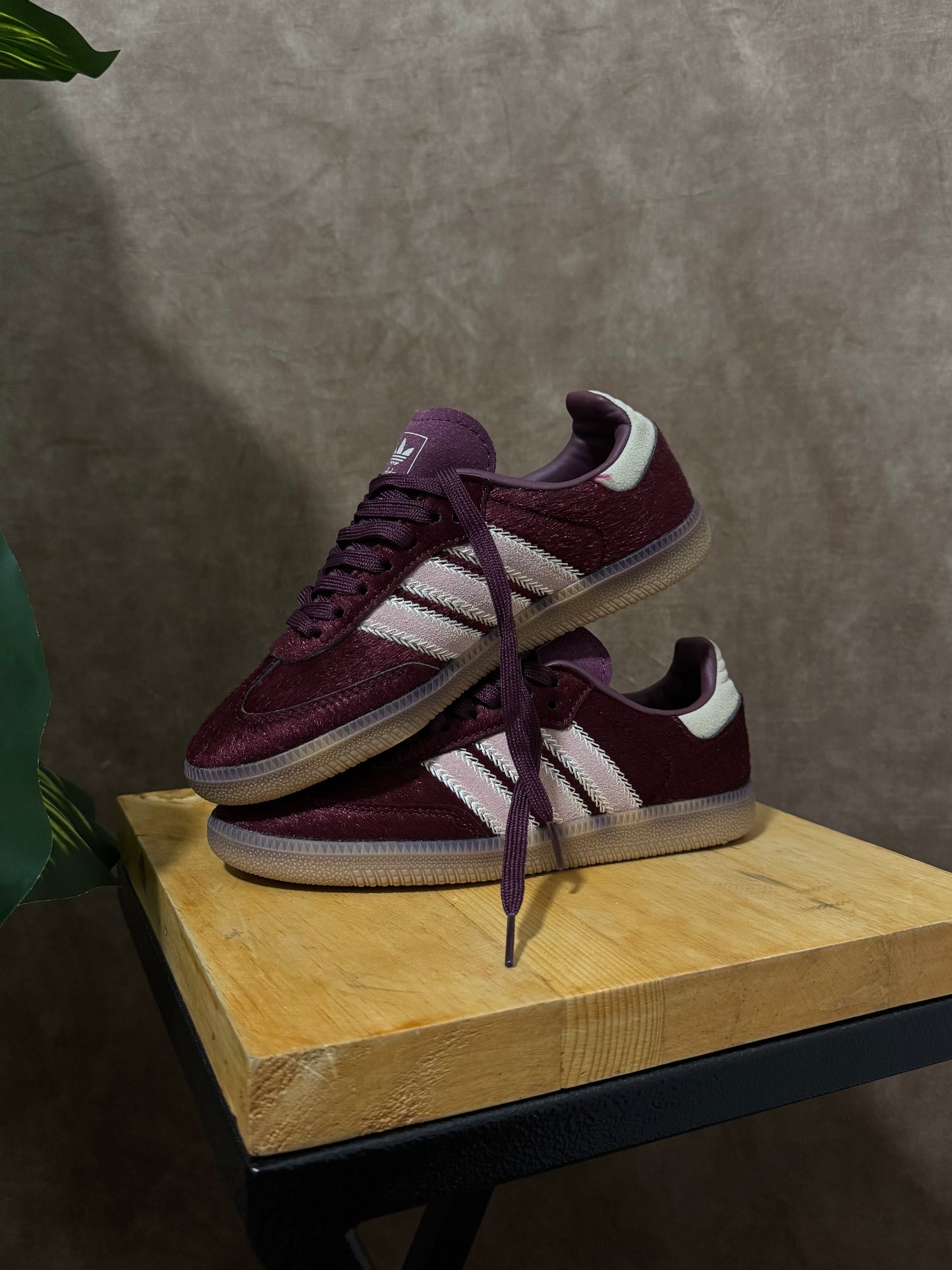 Adidas Samba OG “Maroon Sand Strata Pony”