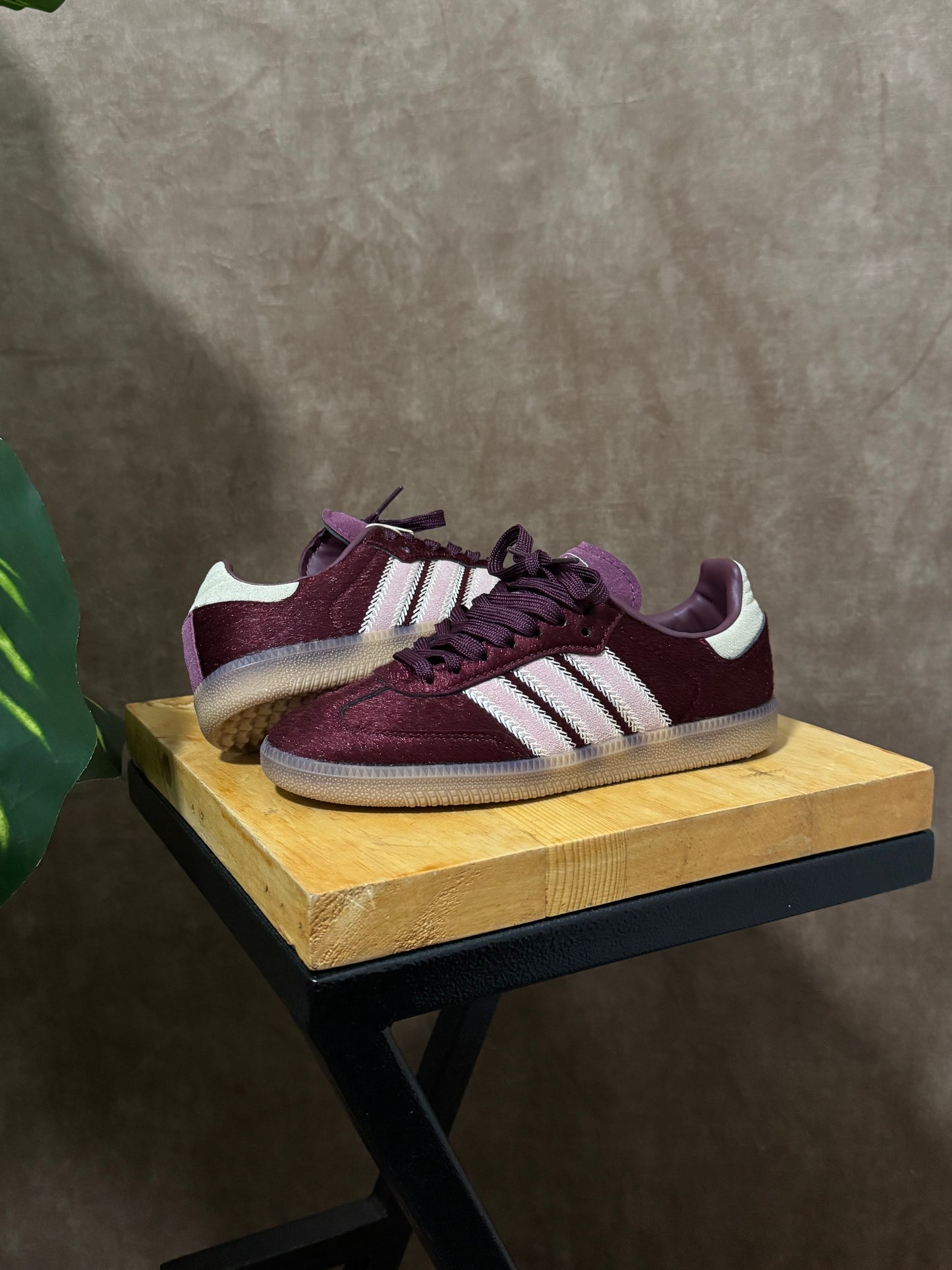 Adidas Samba OG “Maroon Sand Strata Pony”