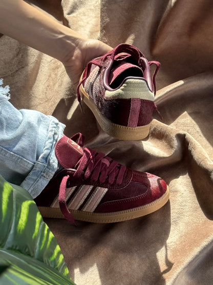 Adidas Samba OG “Maroon Sand Strata Pony”