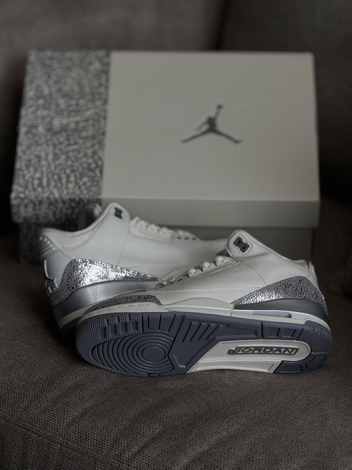 Air Jordan 3 “Sail Metallic Silver” (G5)