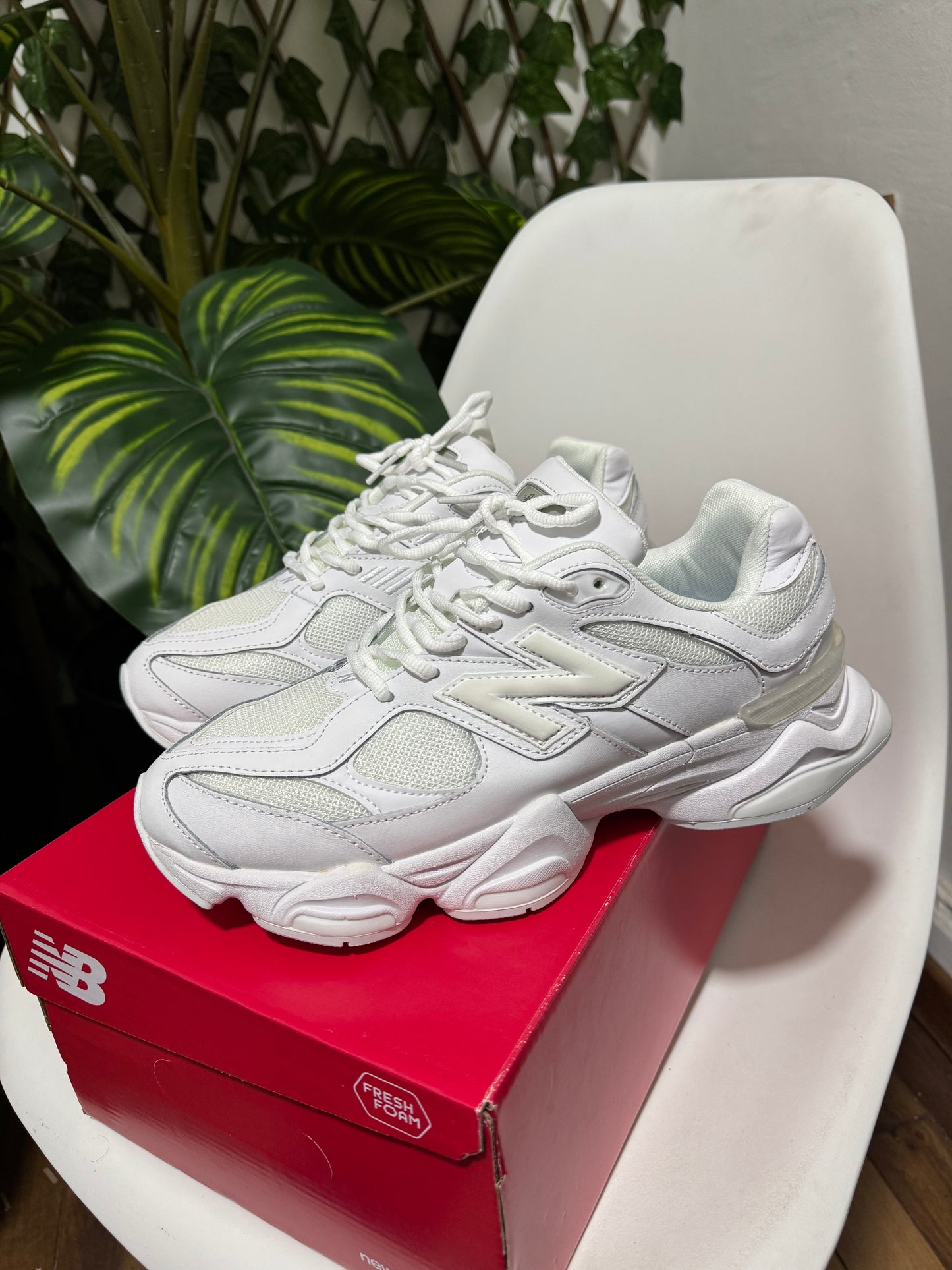 New Balance 9060 Triple White